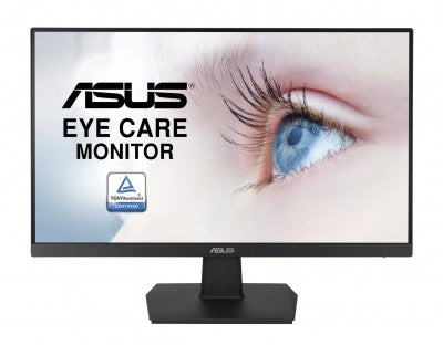 Monitor ASUS Eye Care VA24EHE, 23.8, Full HD, IPS, sin marco, 75Hz, Adaptive-Sync / FreeSync™, Low Blue Light, Flicker Free, luz azul baja, sin parpadeo