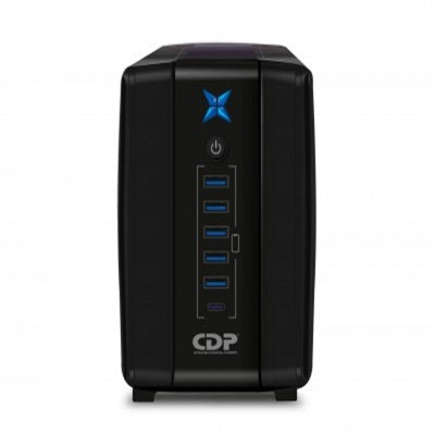 No-Break CDP R-UPR758 750VA/375W UPS Interactiva AVR 8 Salidas, 300 Julios, 120 Vac