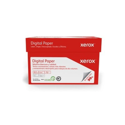 XEROX PAPEL DIGITAL ROJO CARTA 99% BLANCURA